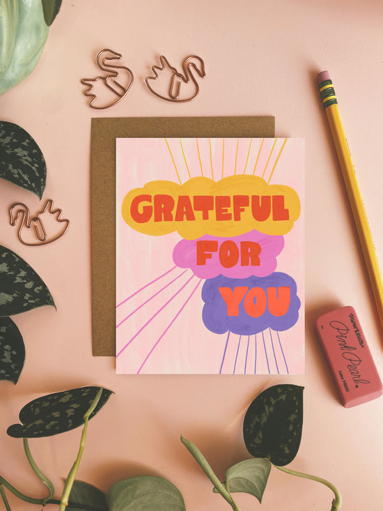 Grateful for You - Greeting Card